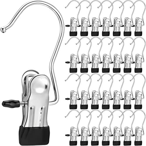 Yinder 150 Pcs Boot Hanger Clips Laundry Hooks Stainless Steel Hooks,Black by Yinder