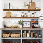QEEIG Extra Long Floating Shelves for Wall (Brown, Set of 2, 47.2") - Image 2