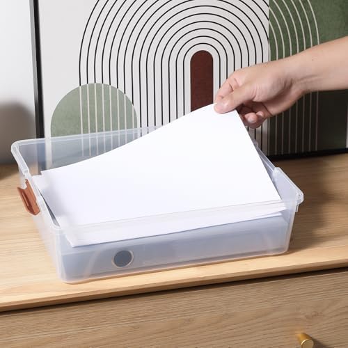 novelinks 10 Quart Clear Plastic Storage Containers with Lids (4 Pack) - Image 7