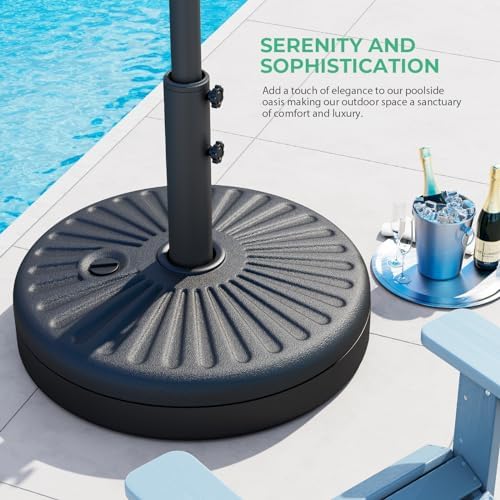 JEAREY 81.5lb Max Capacity Outdoor Patio Umbrella Base, Black - Image 5