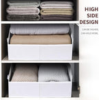 Homsorout Closet Baskets for Shelves - Decorative Storage Baskets with Handle, Trapezoid Closet Bins for Organization, Shelf Storage Bins for Clothes, Books, Home, Office, 8 Pack, White - Image 6