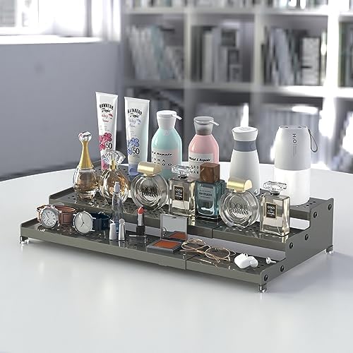 Jojocross Metal Spice Rack Organizer for Cabinet, 3 Tier Expandable Spice Storage Shelf, Great for Kitchen Cabinets, Cupboard,Pantry and Countertop More,Metal Plate with Hole(3PACKS/Gun-Grey) - Image 4