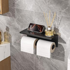 FORIOUS Toilet Paper Holder with Shelf, Commercial Toilet Paper Dispensers - Image 2