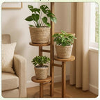 AceOrbit 12 Pcs Wicker Plant Basket Bulk with Liners Woven Planter Baskets Bulk for Indoor Outdoor Seagrass Plants Woven Wicker Baskets for Flower Pots Cover and Room Decor (Mixed Size,Rustic) - Image 3