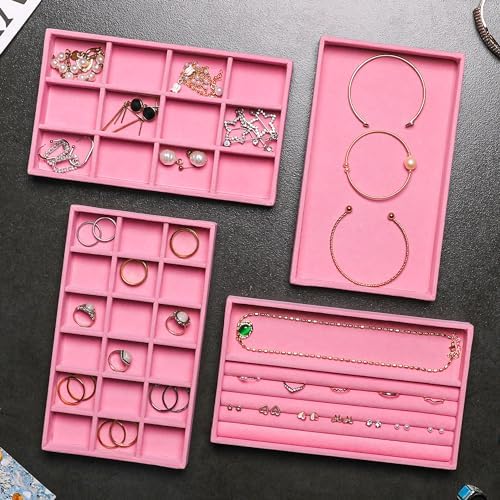 Frebeauty Jewelry Trays for Drawer,Set of 9 Jewelry Organizer and Storage - Image 6