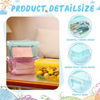 Wenqik 12 Pack Colorful Plastic Storage Bins with Lids, Colorful - Image 3
