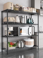 Golpart 4Tier Adjustable Storage Shelves Metal Wire Shelving Standing Shelf - Image 2