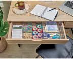 iDesign Interlocking 5-Section Drawer Organizer, Set of 2, Clear - Image 6