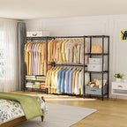 Golpart Heavy Duty Clothing Rack with Adjustable Shelves Clothes Wardrobe - Image 3