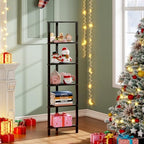 TUTOTAK Corner Shelf, 6-Tier Corner Bookshelf for Small Space - Image 3