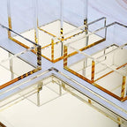 Acrylic Desk Organizer 4-Piece Desk Kit + Free Complimentary Acrylic Ruler, Desktop Organization for Office or Home (Gold) - Image 6
