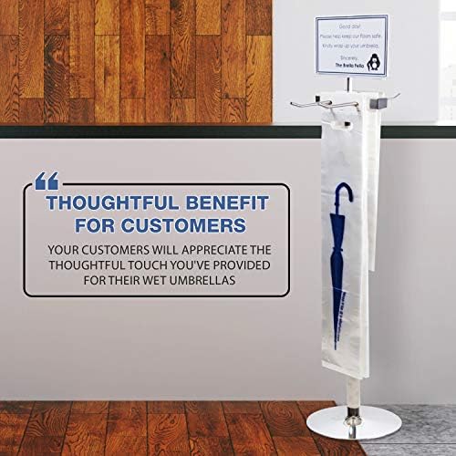 Wet Umbrella Bags - 28" Disposable Plastic Bag Refills for Umbrella Stand/Holder - 1000 Large Size Pack - Image 5