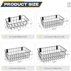 4-Pack Slatwall Baskets Set, Garage Slatwall Accessories, 4 Size - Image 3