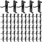 60 PCS 2 Inch Gridwall Hooks, Heavy Duty Black Display Hooks for Grid Wall Panels, Metal Hook for Retail Stores, Home and Garage Storage by ZUDKSUY