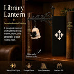 3-Pack Ghost Vintage Hanging LED Book shelf Lights with Bookend-Style Base - Image 6