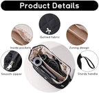 GISMTR Large Quilted Hair Tools Travel Bag for Hair Dryer Aesthetic Cute Dustproof Travel Organizer Flat Curling Iron Travel Organizer - Image 3