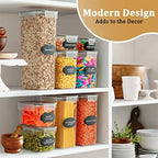 42pcs Airtight Containers, Clear Stackable Dry Food Storage - Image 5