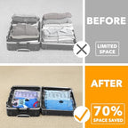 SpaceAid Travel Vacuum Bags for Luggage with Electric Pump, 27 Pack Vacuum Seal Bags for Clothing Travel, Space Saver Compression Bag for Backpack and Suitcase - Image 3