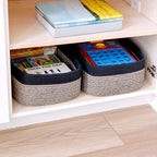 Woven Rope Baskets for Organizing, 3 Pack, 15.5 x 11 x 5.5" Storage Bins - Image 4