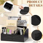Large Mail Organizer Countertop,Farmhouse Desk and Kitchen Countertop Storage, Letter Sorter, Desk Mail and Bill Organizer, Desktop File and Paper Holder - Image 3