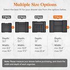 Lifewit Extra Large Silverware Drawer Organizer, Expandable Utensil Tray - Image 2