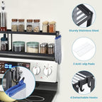 OTraki 2 Tier Strong Magnetic Oven Shelf 30 Inch Length Spice Rack - Image 3