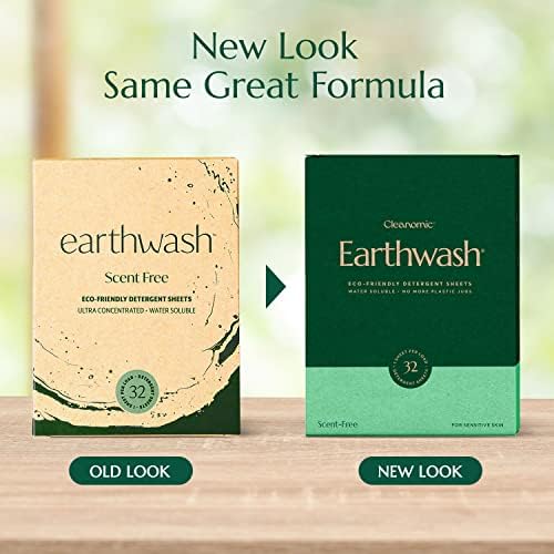 Earthwash Laundry Detergent Sheets (Up To 320 Loads) 160 Scent Free Sustainable Sanitizer Strips - Ideal for Travel & Home Liquidless Laundry by Cleanomic - Image 2