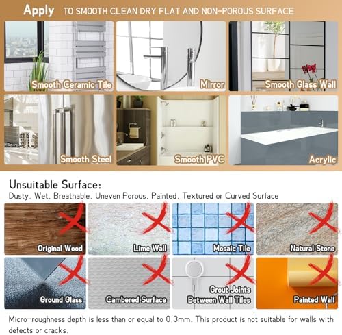 LEVERLOC 2 Pack Shower Caddy Suction Cup, Shower Shelves for Inside - Image 6