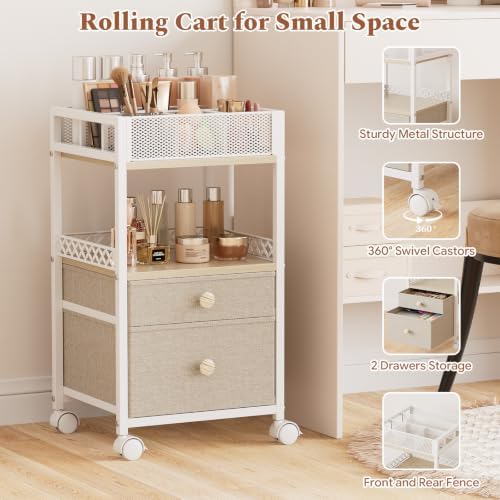 Plaviya Makeup Organizer Cart Under Desk Storage for Perfume Nail Skin Care - Image 4