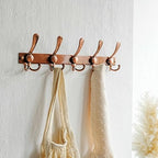 Dseap Coat Rack Wall Mount, Heavy Duty 12-Gauge Base vs Flimsy 1mm, Double-Thick Solid Anti-Snap Hooks, 16” Stud-Mount,Stainless Steel Hanger for Clothes Hat Entryway Closet, Antique Copper,Pack of 2 - Image 7