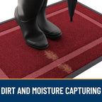 OLANLY Front Door Mat Outside 59x34, All-Season Heavy-Duty Rubber Doormat - Image 5