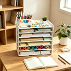 11X17 Construction Paper Organizer for Desk PVC Scrapbook Storage - Image 2