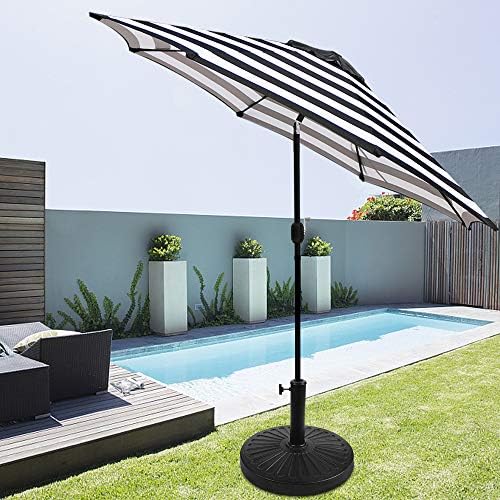 Blissun 22 lbs Patio Umbrella Base, Outdoor Umbrella Base, Market Umbrella Base Stand for Patio, Garden, Lawn, Black - Image 6