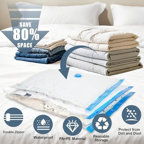15 Jumbo Vacuum Storage Bags for Bedding with Electric Pump - Image 2