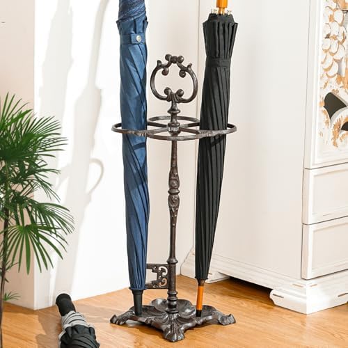 Sungmor Vintage Cast Iron Umbrella Stand - 23.7 Inches Tall - Image 4