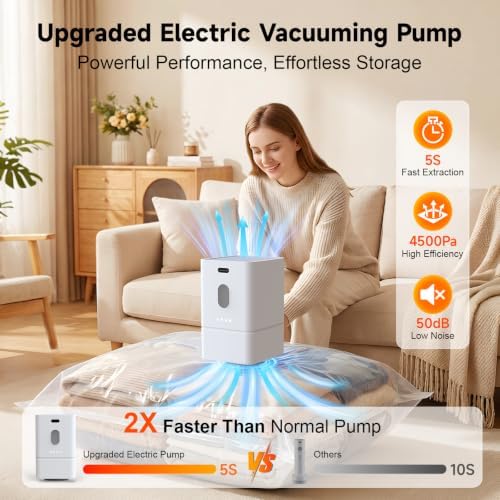 KAIX Electric Vacuum Storage Bags for Suitcase (20 Combo Set) - Image 4