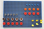 Organizer Genie 76 Piece Pegboard Tool Organizer Starter Kit, Flexible and Specially Designed to Hold All Tools - 4 Yellow Pegboards, 36 Socket Holders, 36 Universal Clips - Image 2