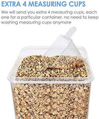 Vtopmart 6.5L Flour Sugar Storage Containers, 4 PCS, Blue - Image 5