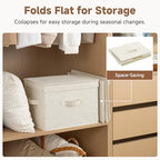 StorageWorks Fabric Storage Bins with Lids, Closet Storage Bins - Image 4
