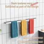 KOKOSIRI Towel Bar Brushed Nickel Bath Towel Hanger Holder 32-Inch Kitchen Rack Stainless Steel for Bathroom Hardware Wall Mount, 1 Pack B4008BR-L32 - Image 5