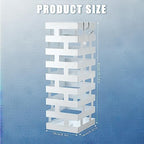 Tudomro Umbrella Stands for Entryway Large Metal Umbrella Holder 6.3 x 5.5 x 16.5 Inches with Removable Water Tray and Hooks Decor Freestanding Rectangular Storage Hollow Rack for Home Office (White) - Image 2
