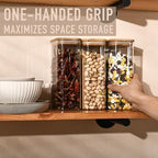 D2scrma 56oz/1.8Qt Rectangle Glass Storage Containers with Lids 4-Pack - Image 4