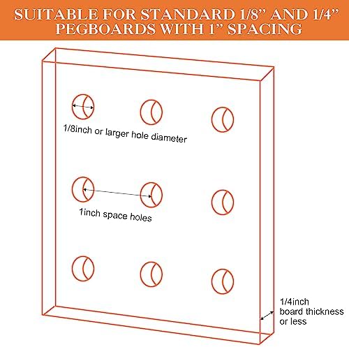 Zubebe 106 Pcs Pegboard Hooks Assortment with Bins, Silver, Clear - Image 4