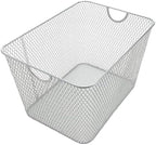 YBM Home Mesh Wire Storage Basket for Shelves, Pantry Organization, and Kitchen - Multipurpose Steel Wire Basket Holder Bin for Organizing Office Supplies, Household Toiletries and Laundry Supplies - Image 6
