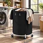 150L Large Capacity Rolling Laundry Basket Hamper with Wheels, Clothes hamper and Removable Bag for Home, Laundry Room, Bedroom, Bathroom, Apartment, Dorm by Nyamofly
