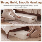 StorageWorks 7 Inch Low Profile Under Bed Clothes Storage Bins with Lids - Image 4