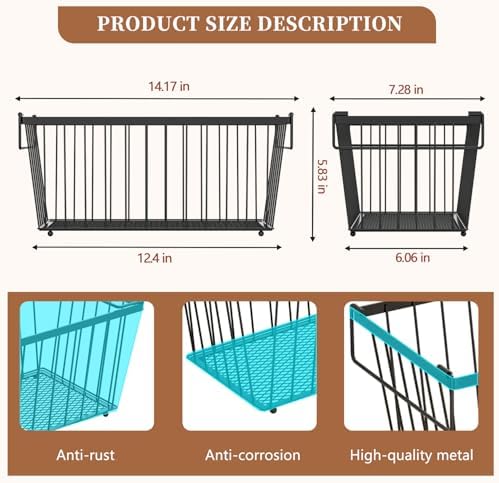 Enhanced Leak-Proof Bottom - Freezer Organizer Bins ，6 Pack Stackable Deep Freezer Organizer Bins for 7 Cu.FT Small Chest Freezer，organization and storage，pantry organizers - Image 4