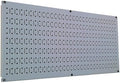 Wall Control Pegboard 16in x 32in Horizontal Grey Metal Pegboard Tool Board Panel by Wall+Control