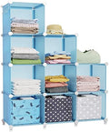 HOMIDEC Closet Organizers and Storage, 9 Cube Storage Organizer, Blue by DecorateYourHome
