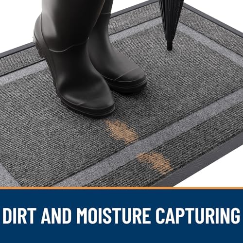 OLANLY Front Door Mat Outside 71x47, All-Season Heavy-Duty Rubber Doormat - Image 5